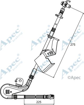 APEC BRAKING Jarruletku HOS3907